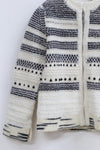 SWAYING/KNIT Beaded Pendant Jacket SW22AW1T94 White/Black Brown